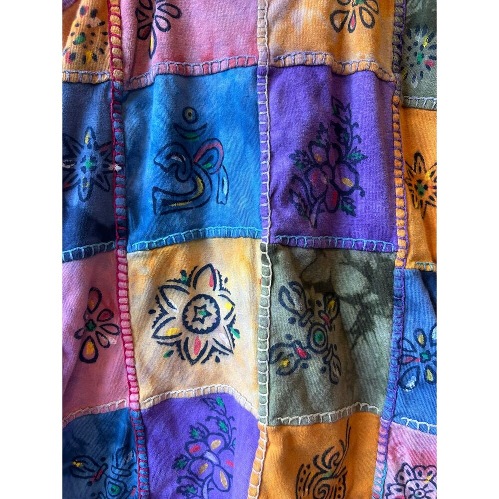 Rising International Patchwork Tank Top Boho Fest… - image 2